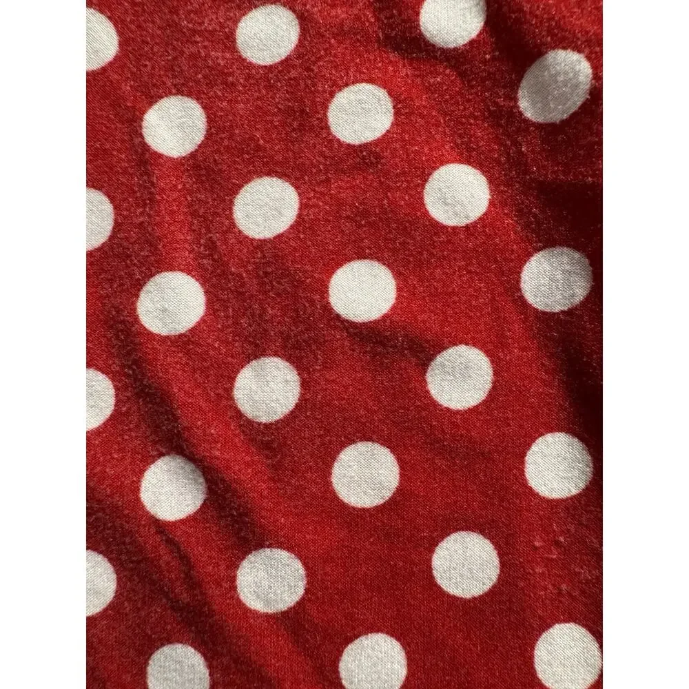 Rare Too Girls 6X Christmas Outfit Set Santa JOY Top Polka Dot Leggings